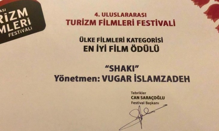 "Şəki" sənədli filmi beynəlxalq festivalda mükafat qazanıb