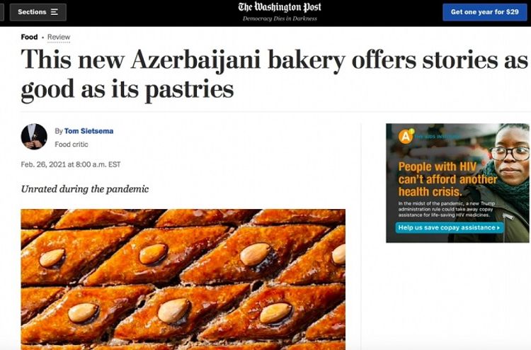 "Washington Post" Azərbaycan mətbəxindən yazdı