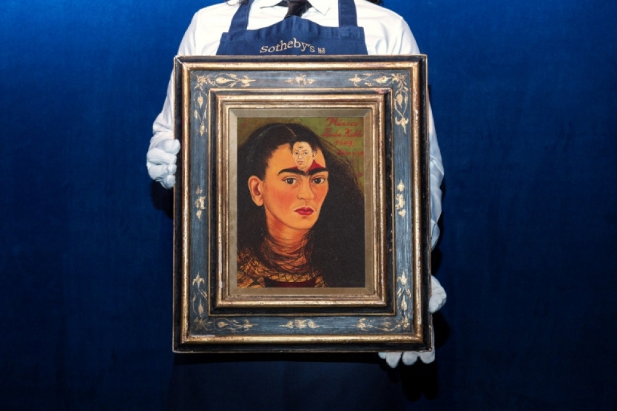 Frida Kahlo-nun  “Dieqo və mən” adlı rəsm əsəri