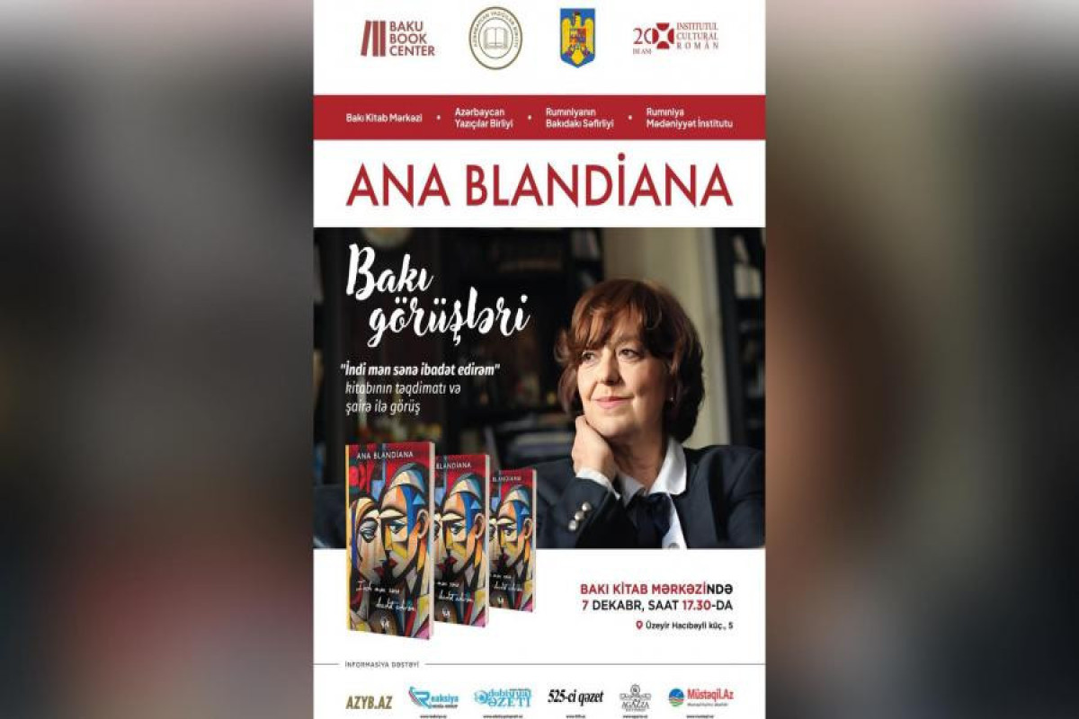 Görkəmli rumın şairi Ana Blandiana Bakıda 