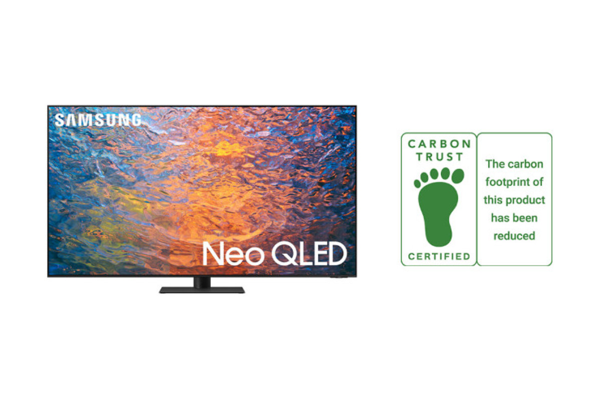 Samsung-un Yeni Neo QLED Televizor Seriyası Carbon Trust-ın “CO2 Azaldılması Sertifikatı”na layiq görüldü 