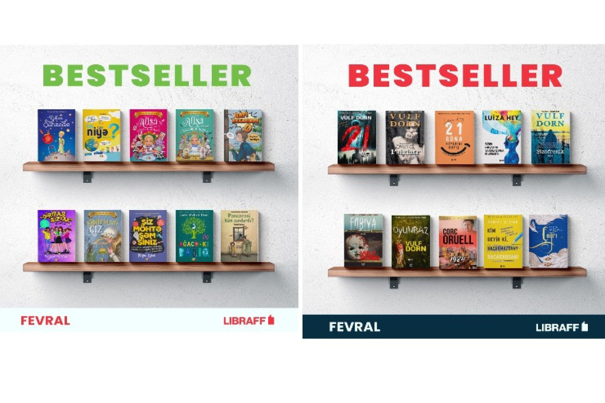 Fevral ayında ən çox satılan kitablar - “Libraff”ın bestsellerləri 