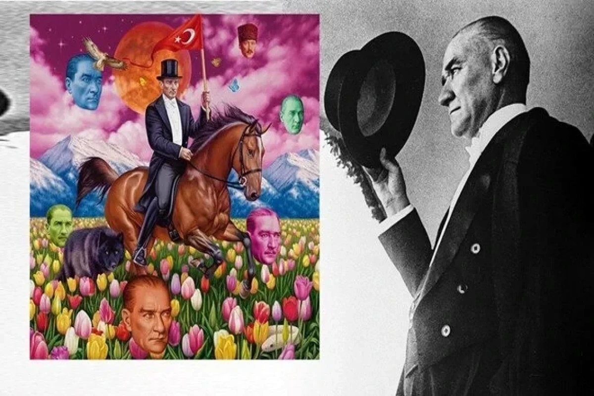 Amerikalı rəssamın  "Atatürk" portreti gündəm oldu - Foto  