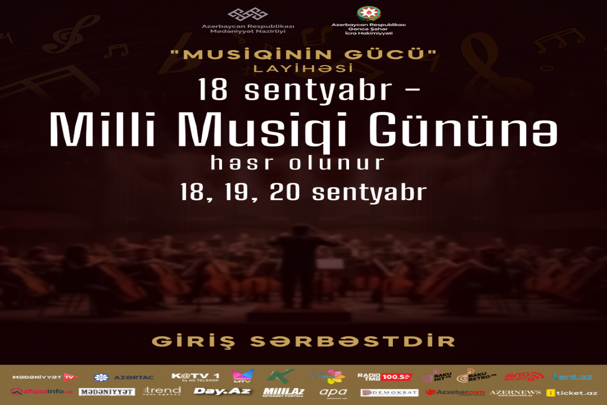 Gəncə Dövlət Filarmoniyası "Musiqinin gücü"  layihəsini təqdim edəcək