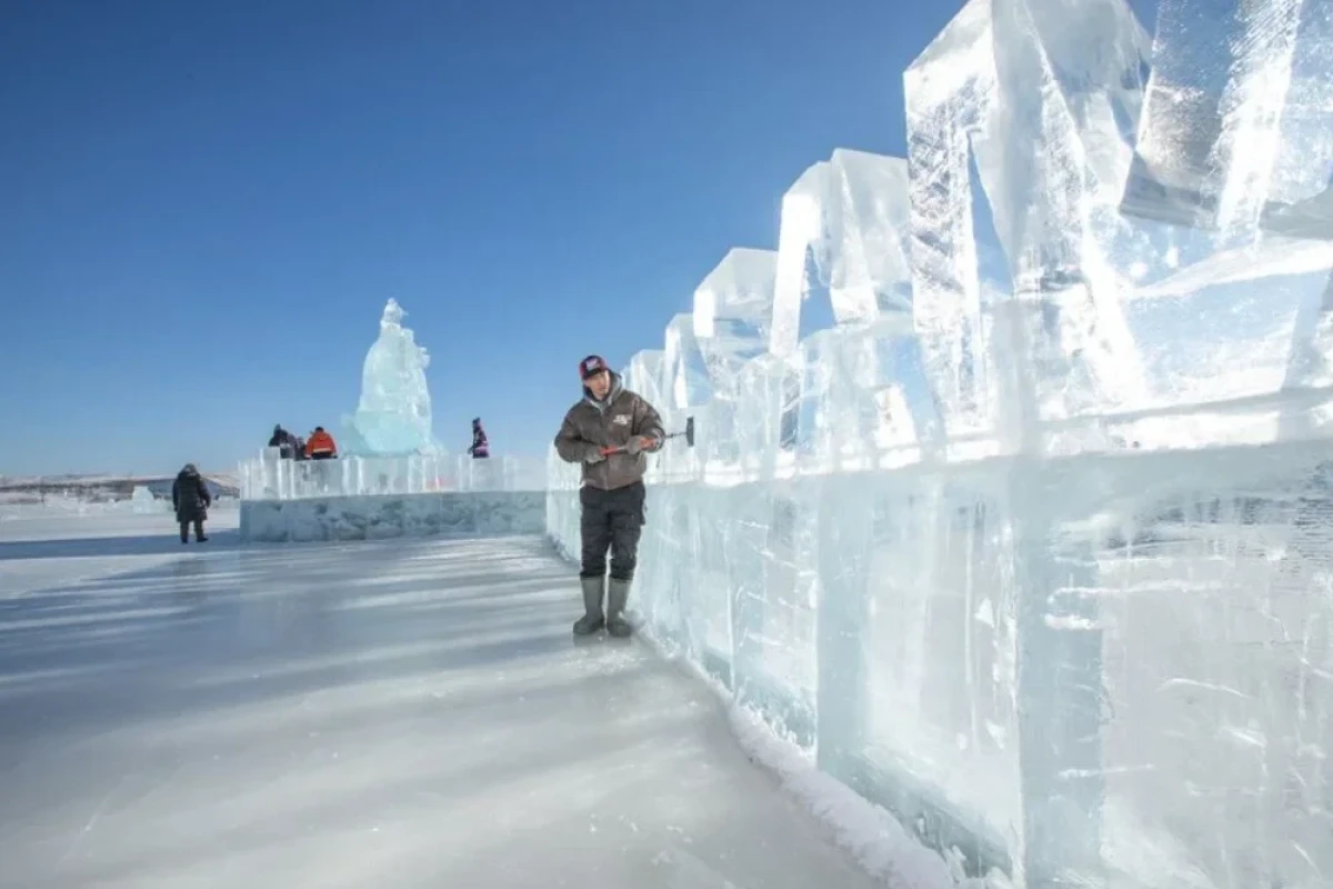Buz festivalında dünya rekordu qırıldı 