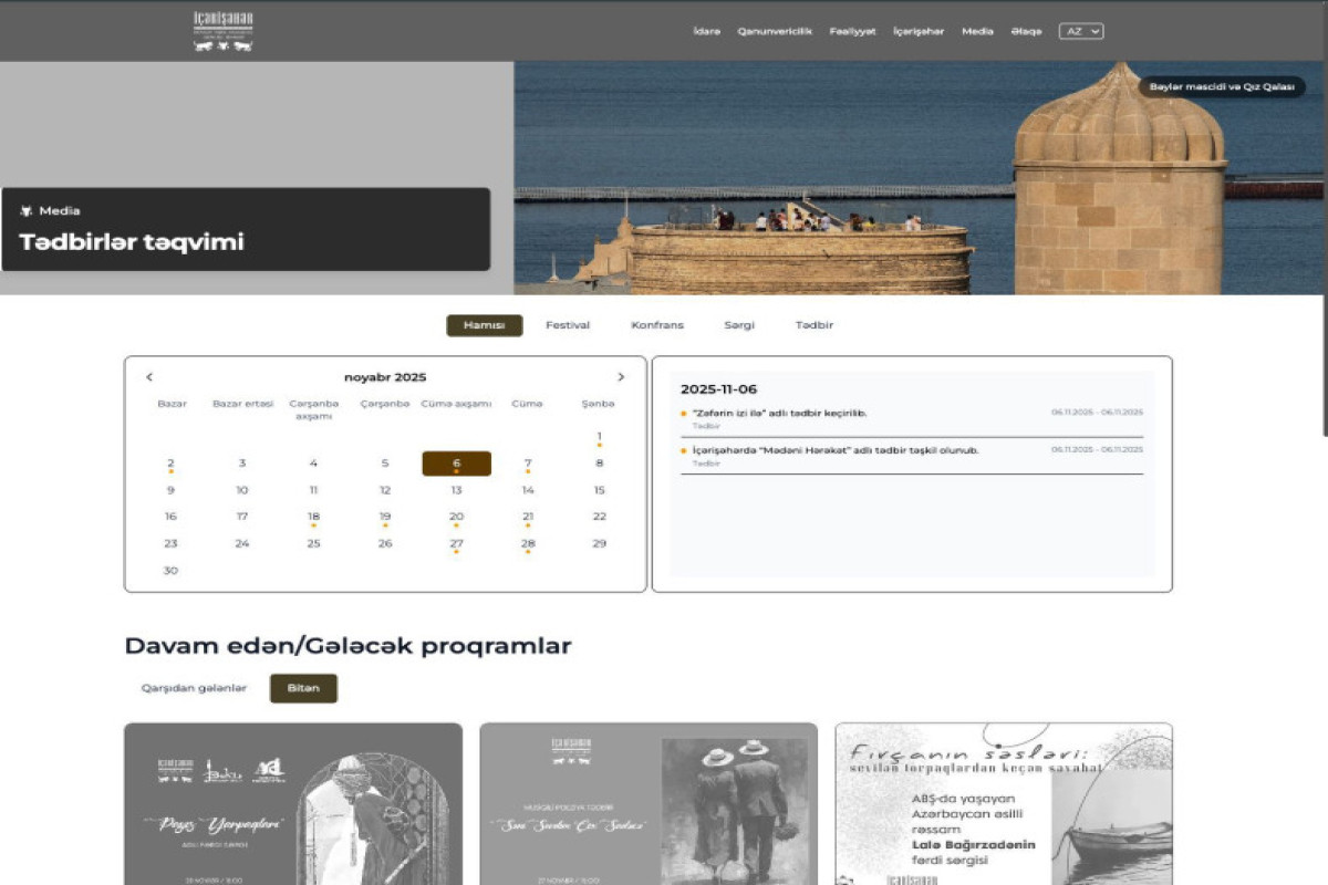 “İçərişəhər”  Qoruğunun yenilənmiş veb-saytı istifadəyə verildi