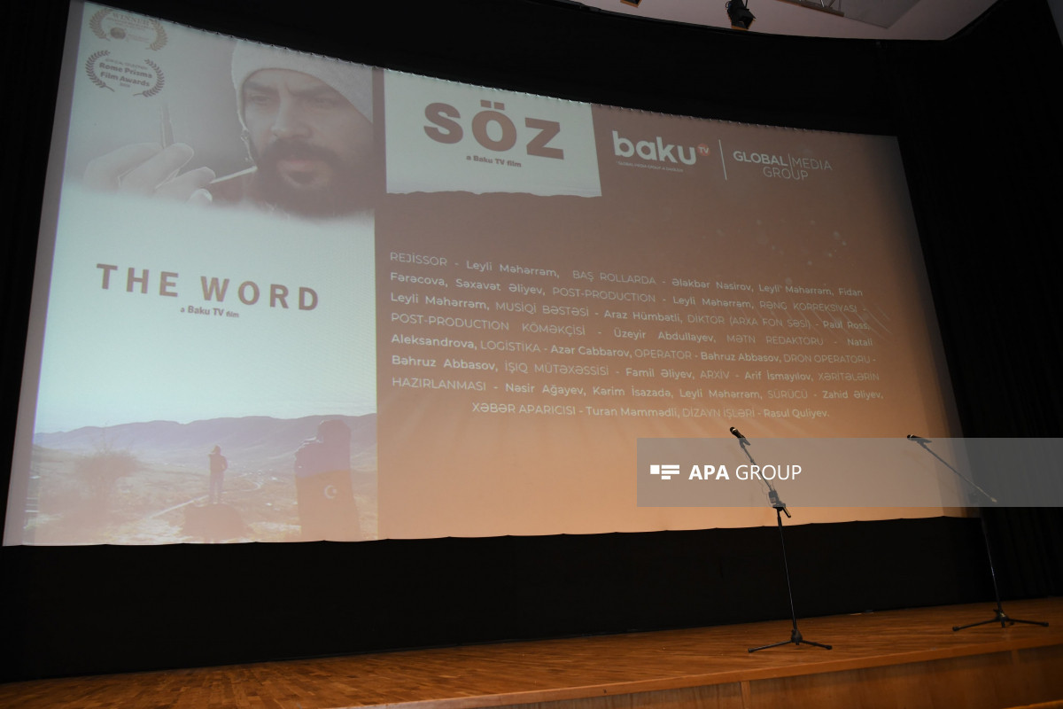 Baku TV-nin “Söz” sənədli filmi təqdim edildi  