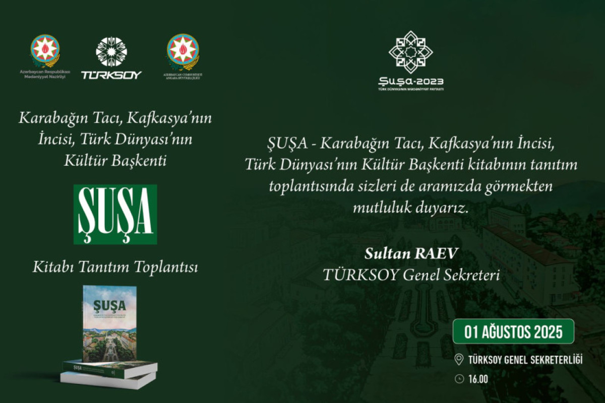 Ankarada "Şuşa" kitabının təqdimatı olacaq 