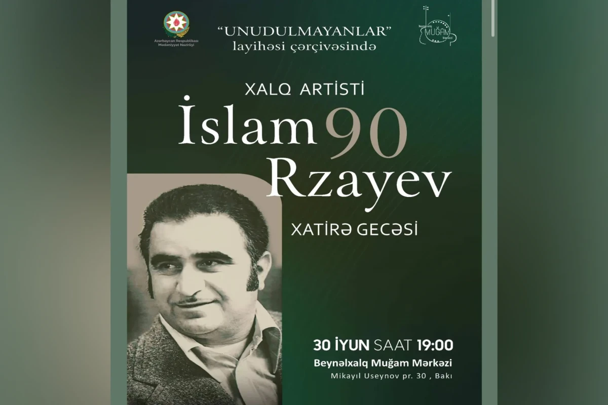 İslam Rzayevin 90 illik yubileyi qeyd olunacaq 