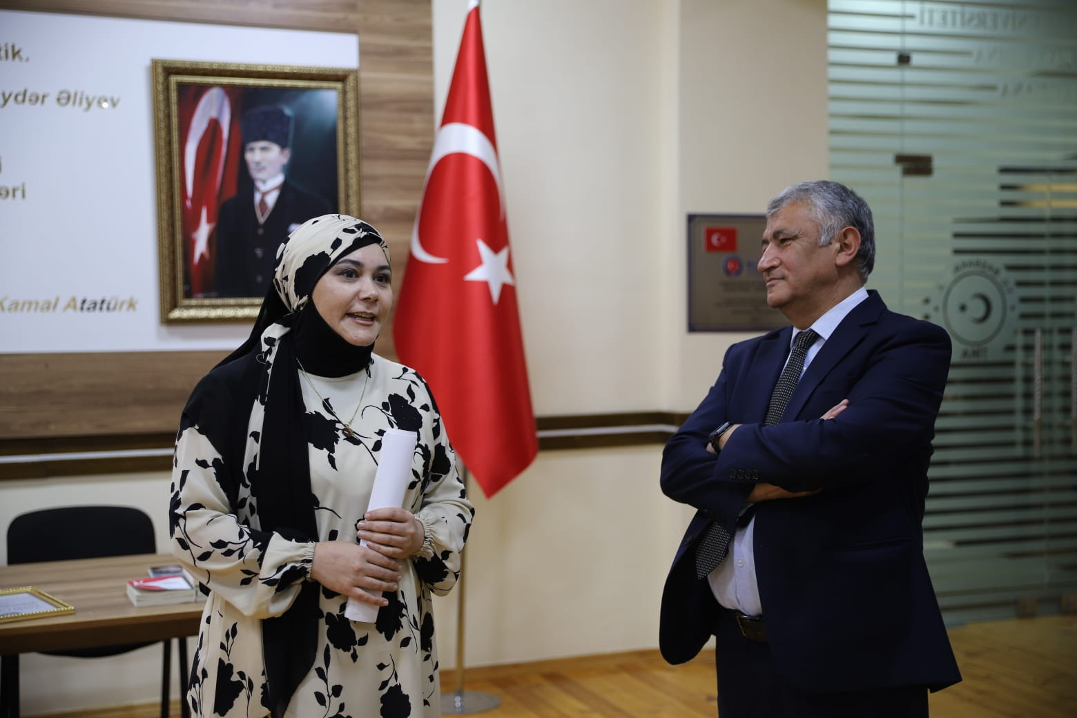 Gəncə Dövlət Universitetində Qəşəm Nəcəfzadə ilə görüş keçirilib