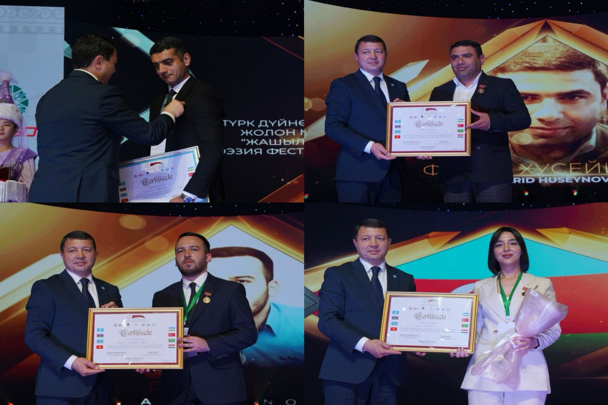 Şairlərimiz beynəlxalq festivalın laureatı adına layiq görülüb