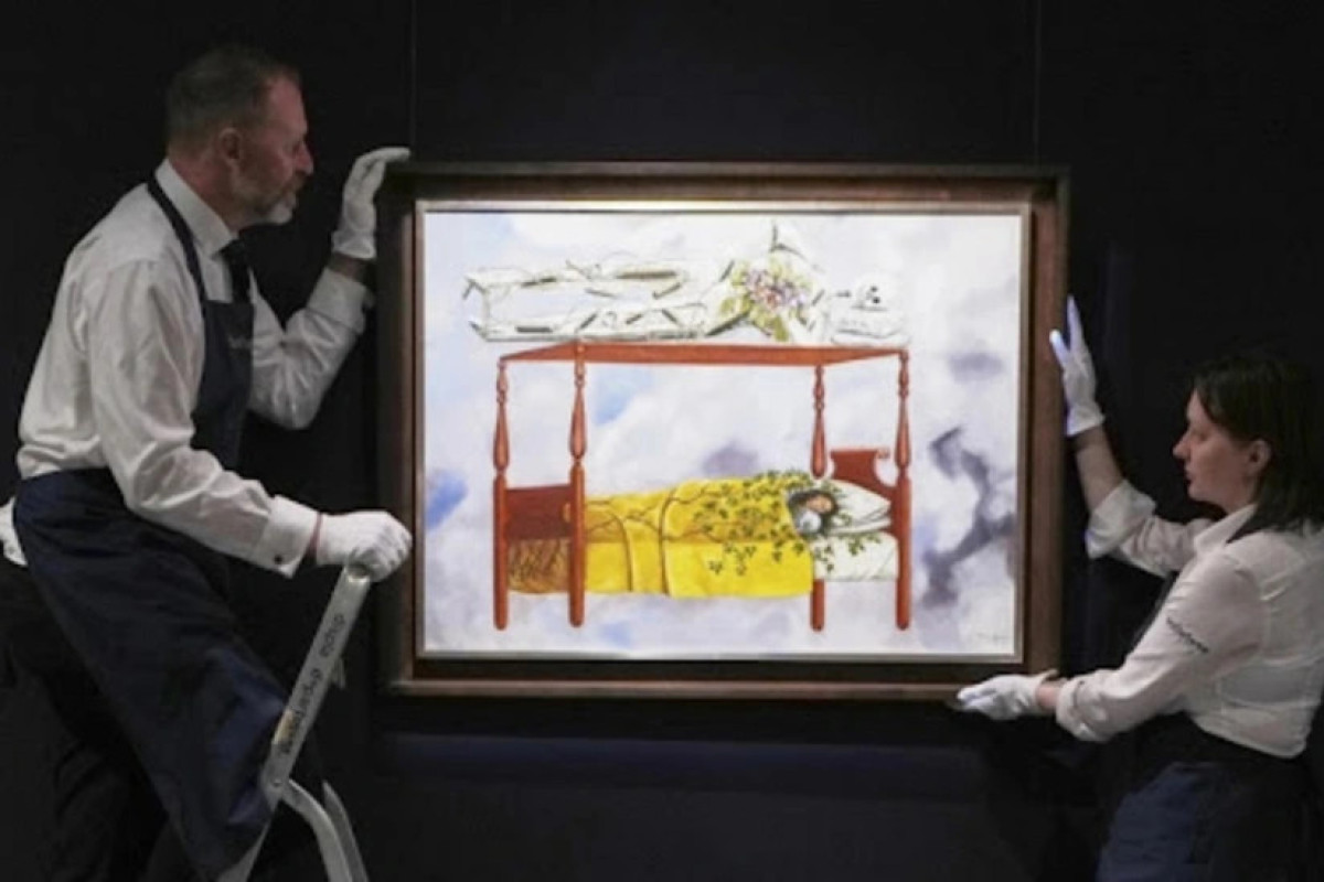 Frida Kahlonun rəsm əsəri hərracda 54,6 milyon dollara satılıb 