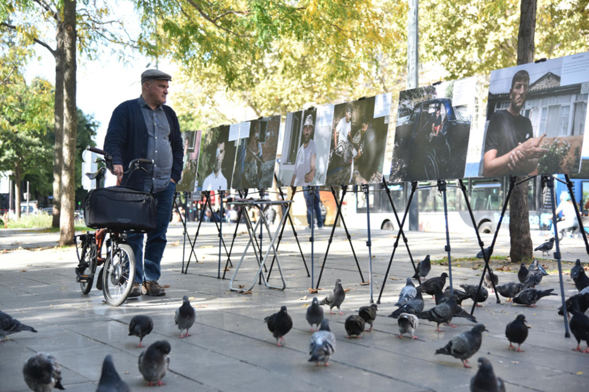 Parisdə Ermənistanın mina müharibəsi əleyhinə fotosərgi 