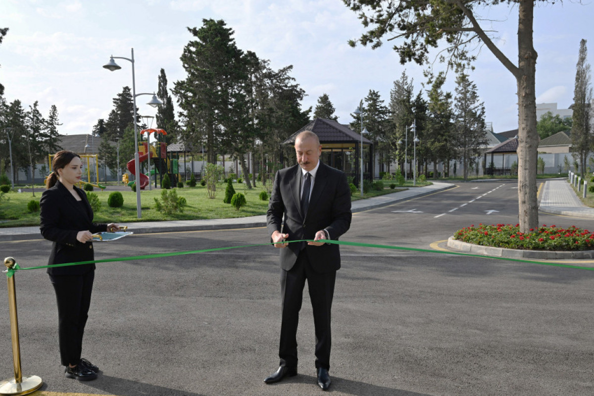 Prezident Səməd Vurğun adına Yaradıcılıq Evinin  açılışında iştirak etdi