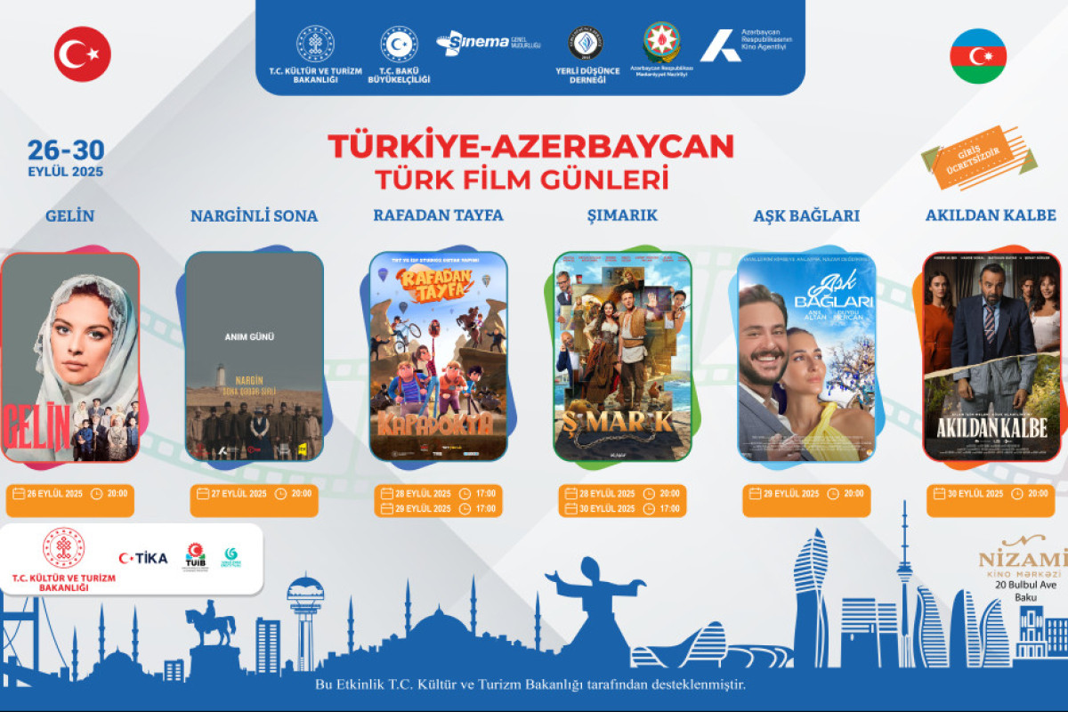 Bakıda 8-ci türk film günləri  keçiriləcək
