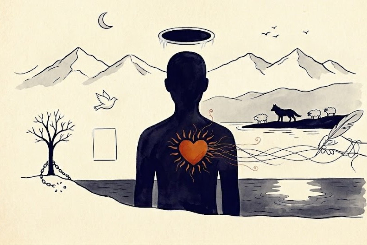 "Ərǝb yazılı quşlar uçurdular ömrümü..."  - Yeni imza  