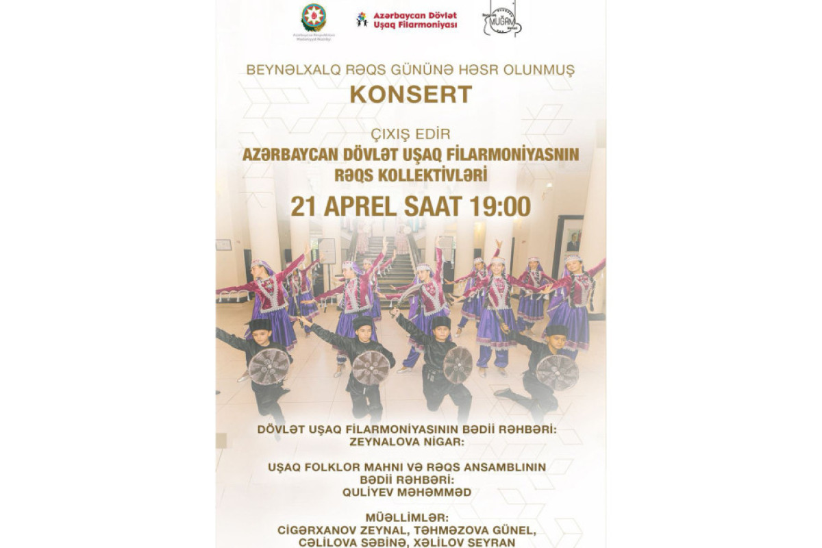 Beynəlxalq Rəqs Gününə həsr olunan konsert təşkil ediləcək 