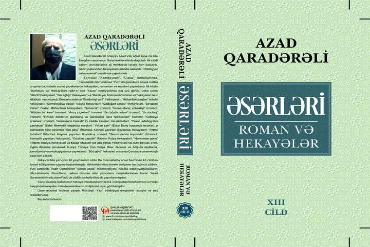 Azad Qaradərəlinin əsərlərinin 13-cü cildi çap ediləcək  