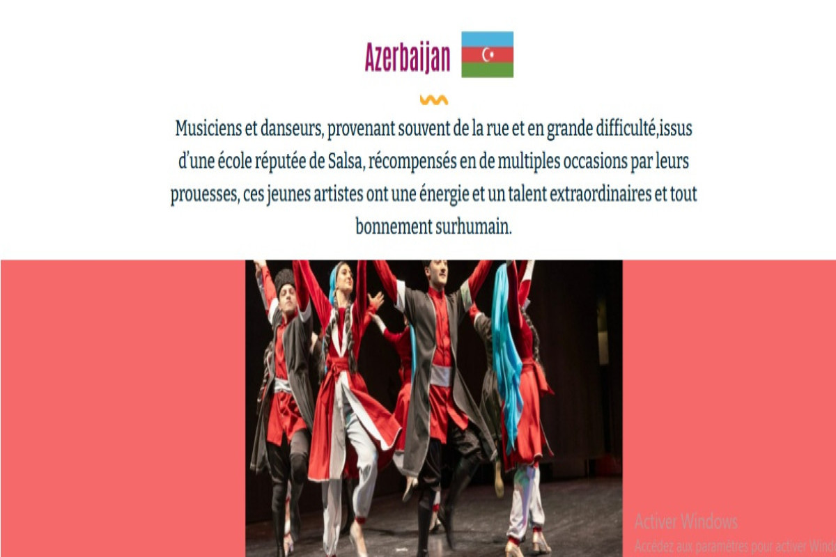 “Ritm” rəqs qrupu  Fransada beynəlxalq folklor festivalında  