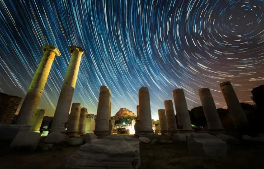 Qədim məbəddə astrofotoqrafiya...