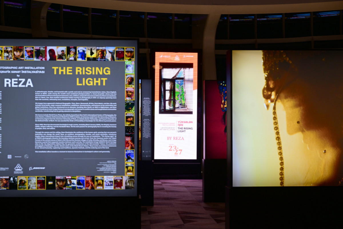 Reza Deqatinin “Yüksələn işıq”  sərgisi açıldı  