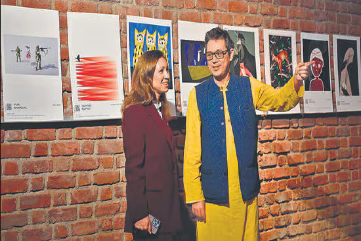 Ukraynalı rəssamlardan müharibə əleyhinə sərgi 