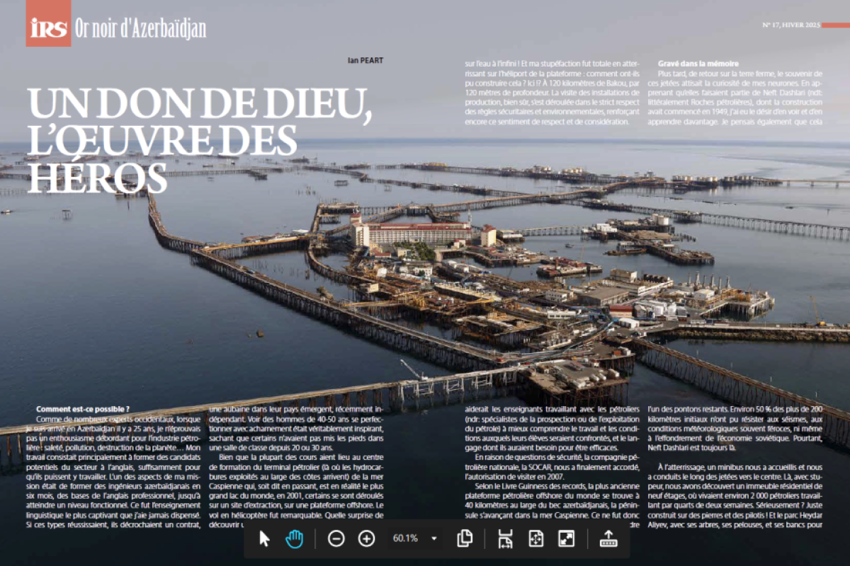 “İRS” jurnalının fransız dilində növbəti nömrəsi dərc olundu 