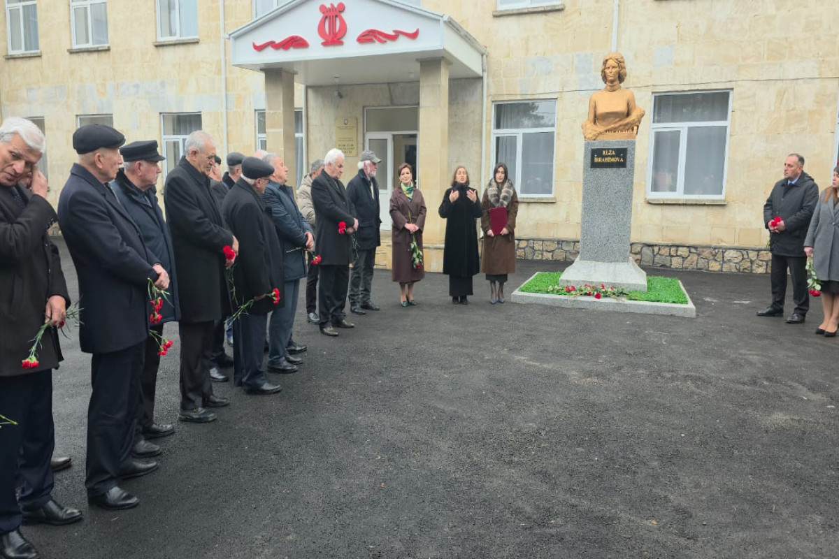 Qusarda bəstəkar Elza İbrahimovanın büstünün açılışı oldu  