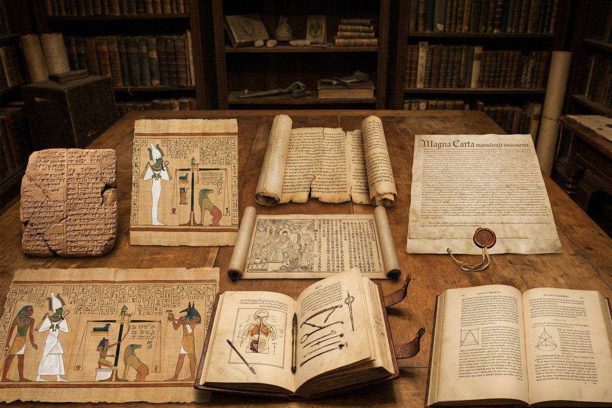 İbrani Bibliyasının ilk nüsxəsi, axirətə keçmək üçün sehrli mətnlər toplusu... - Dünyanın 7 qədim əlyazması  