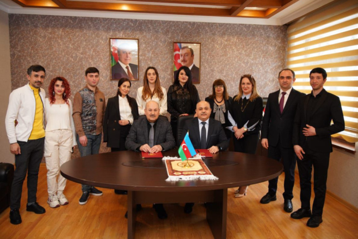 Milli Dram Teatrı ilə Şəki Teatrı arasında əməkdaşlıq memorandumu imzalandı 