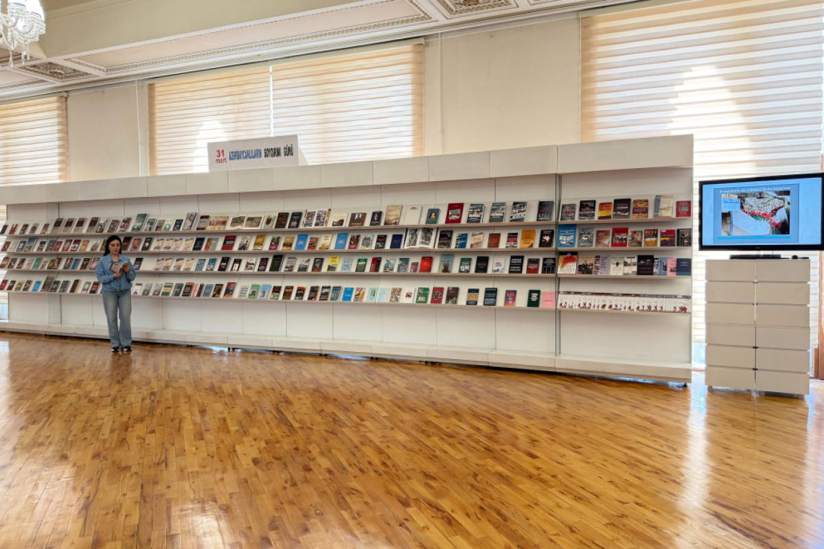 Azərbaycanlıların Soyqırımı Gününə həsr olunmuş ənənəvi kitab sərgisi açıldı 